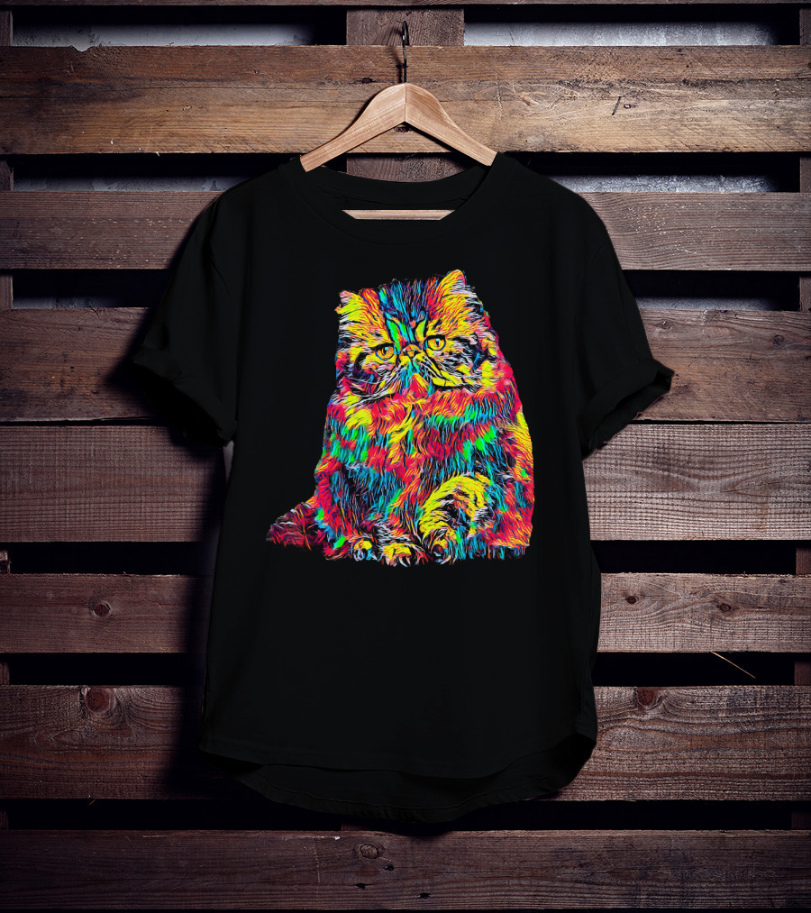 Testing Colorful Cat T-Shirt