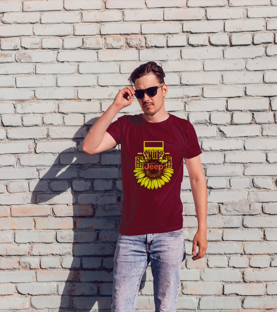 Jeep Sunflower Hot Sun Of Day T-Shirt