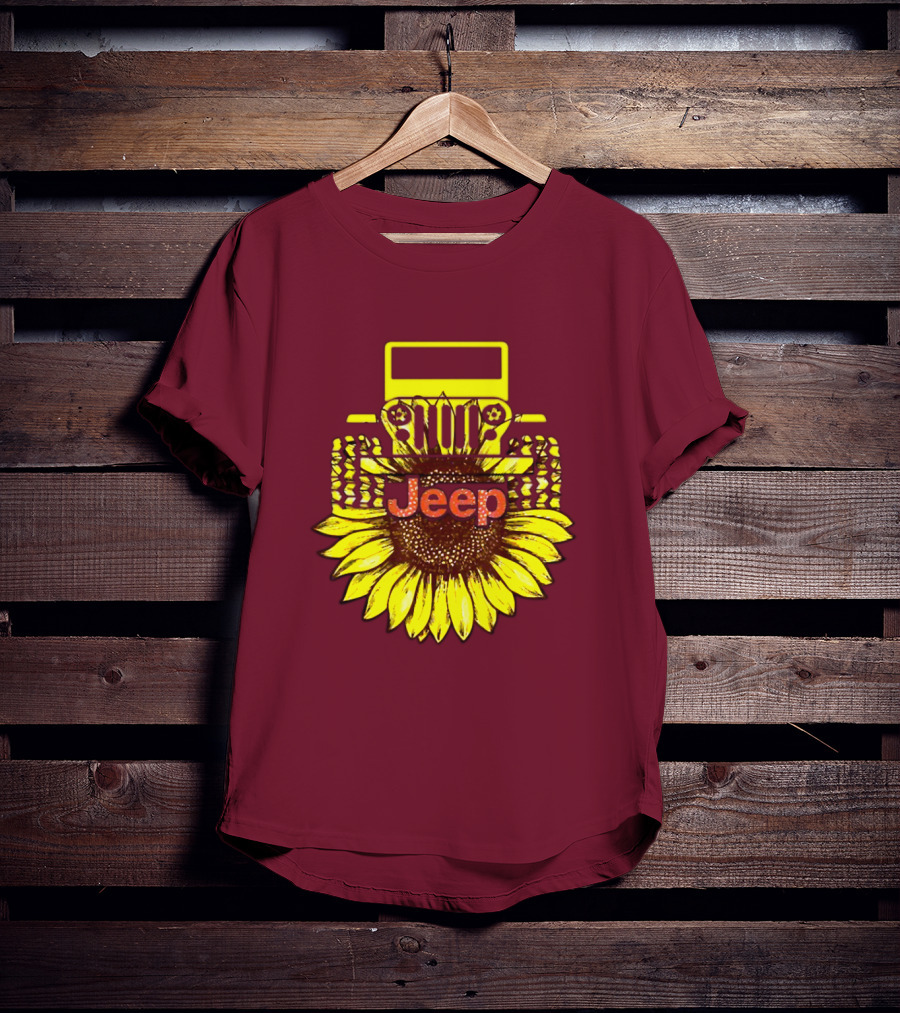 Jeep Sunflower Hot Sun Of Day T-Shirt
