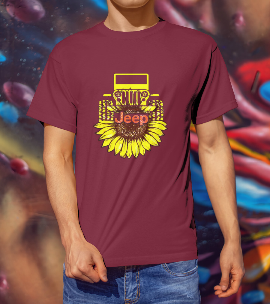 Jeep Sunflower Hot Sun Of Day T-Shirt