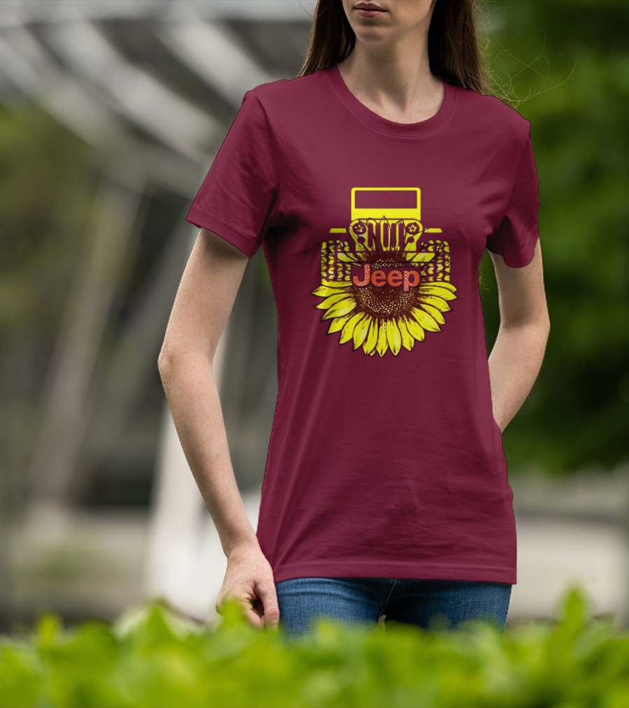 Jeep Sunflower Hot Sun Of Day T-Shirt