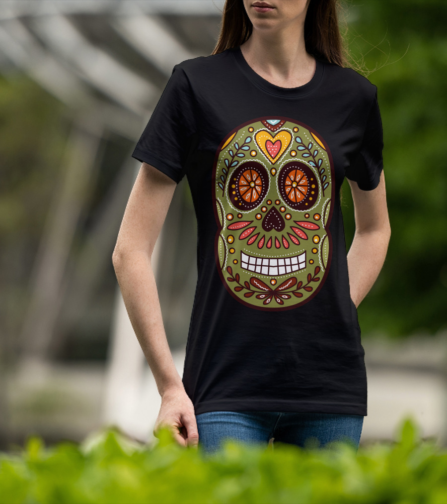 Day Of The Dead Sugar Skull 422 T-Shirt