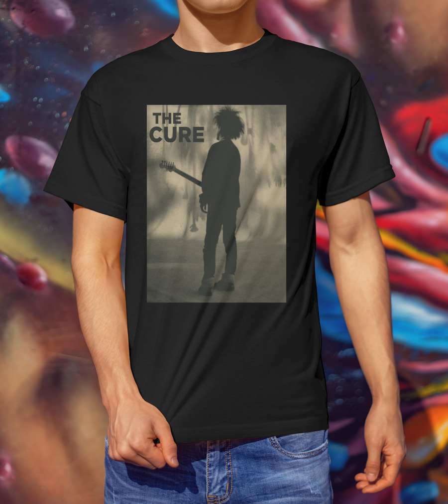 THE CURE Silhouette With Guitar Iconic T-Shirt