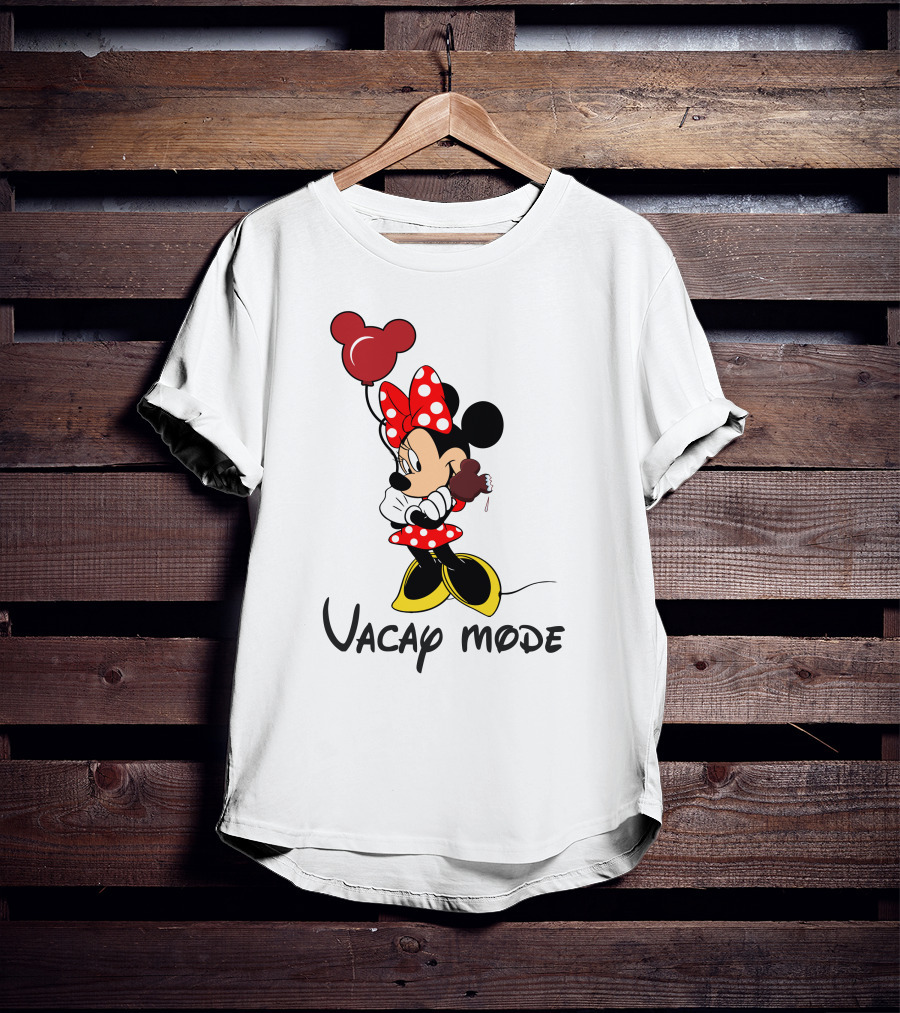 Disney Minnie Mouse Vacay Mode Balloon And Ice Cream T-Shirt