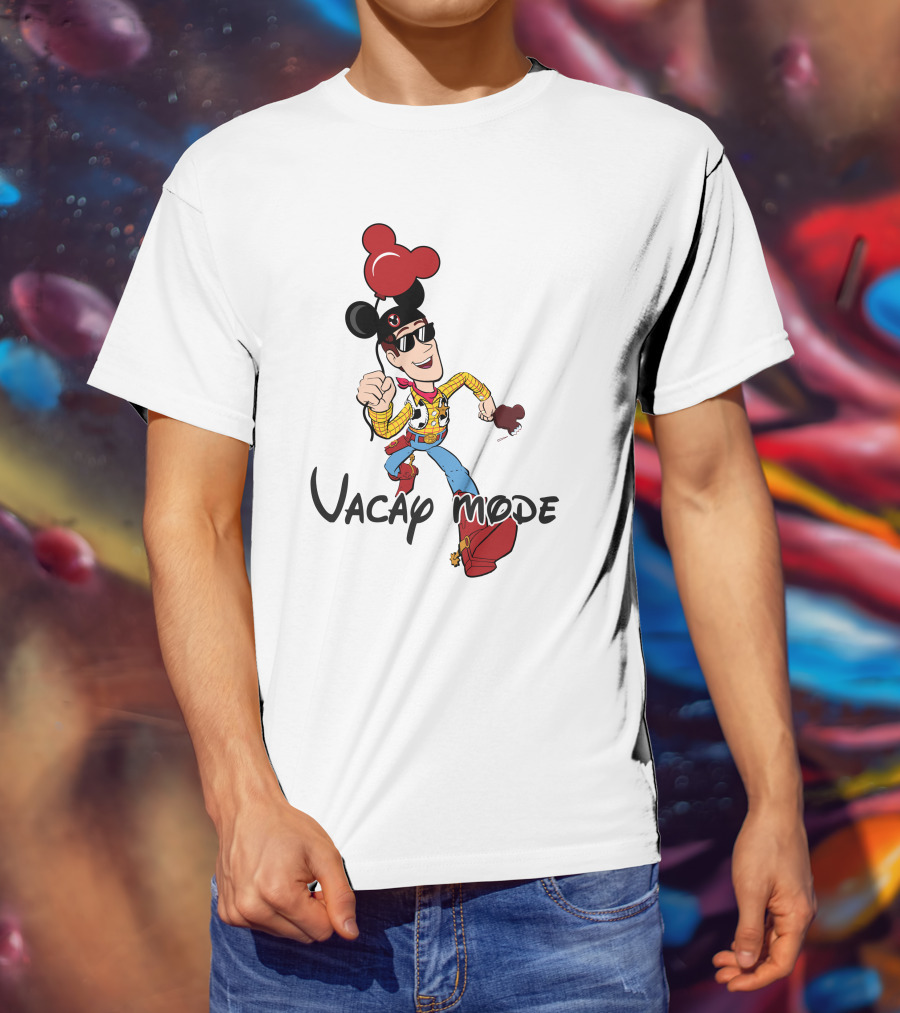 Vacay Mode Woody Mickey Ears Fun Adventure T-Shirt