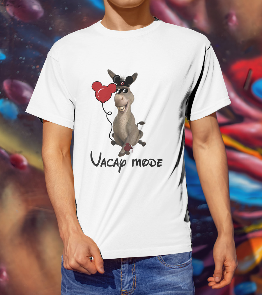 Vacay Mode Donkey With Balloon T-Shirt