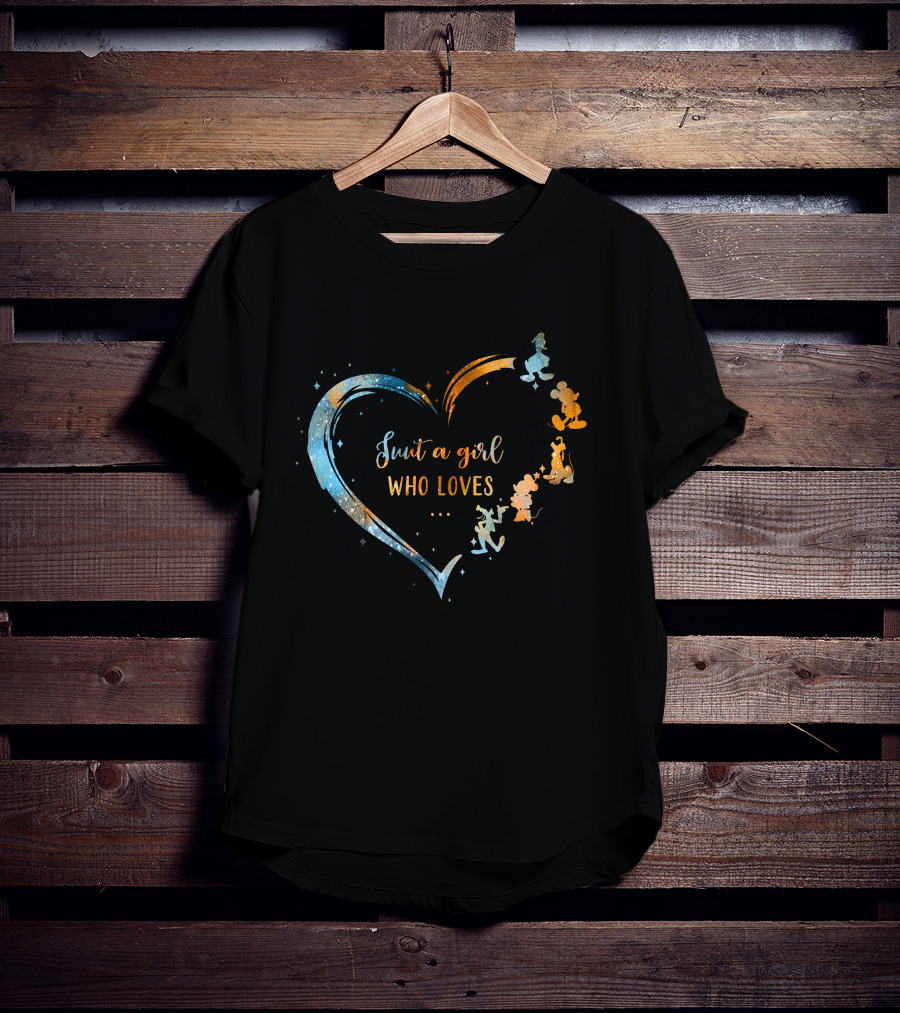 Just A Girl Who Loves Mouse Heart T-Shirt