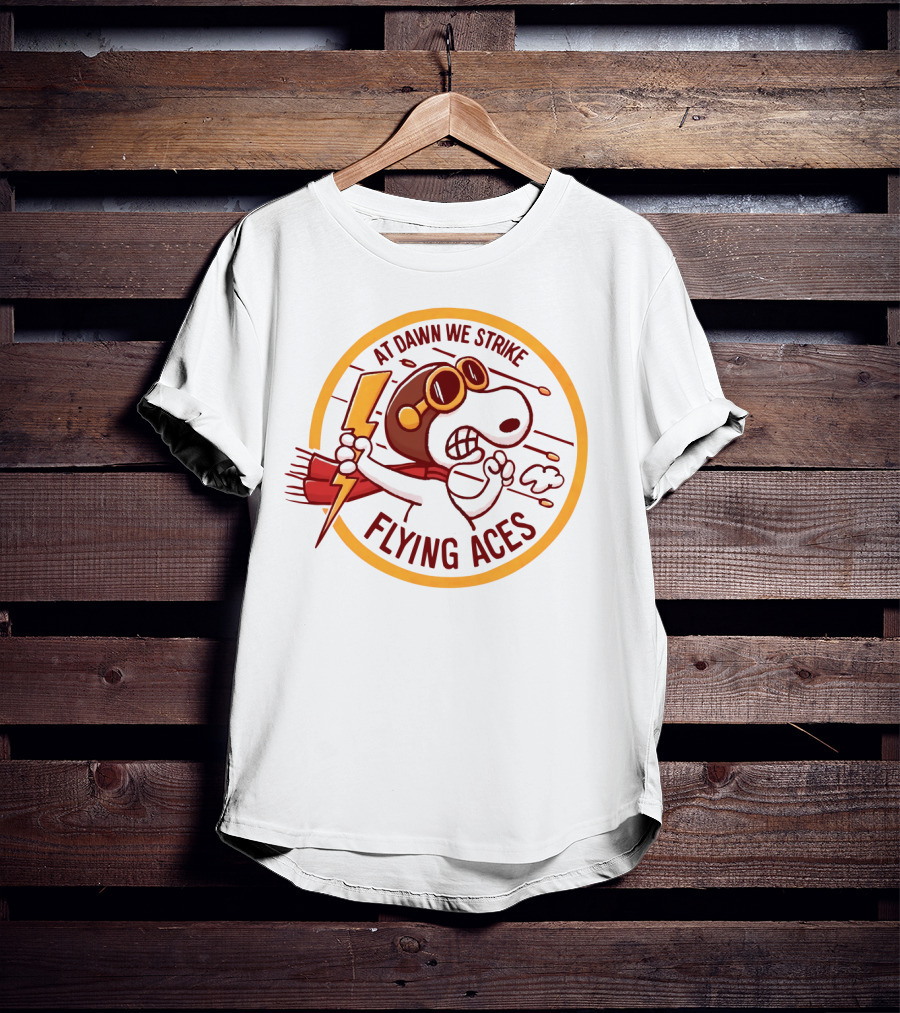 At Dawn We Strike Flying Aces T-Shirt
