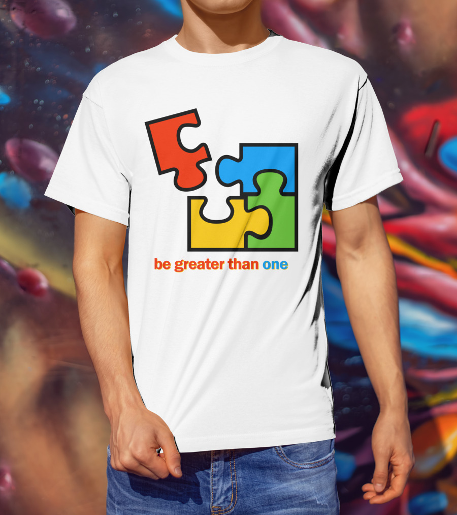 Office 2000 Be Greater Than One Puzzle Pieces T-Shirt