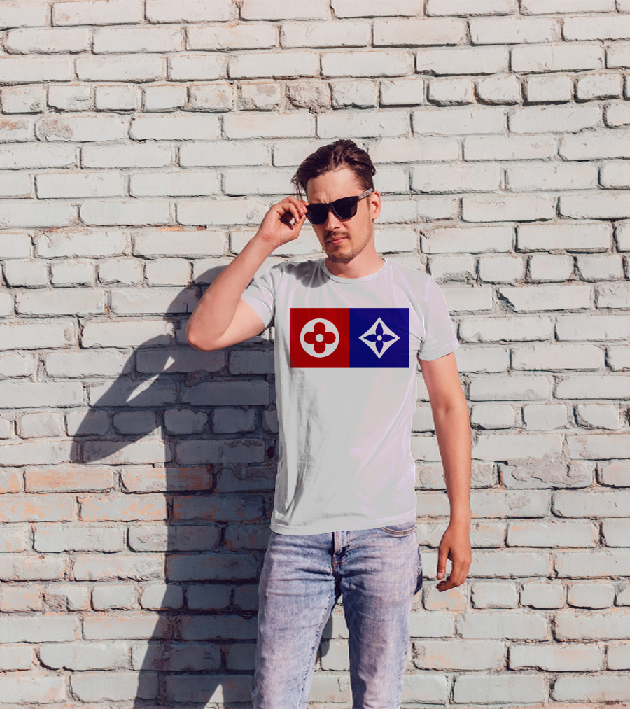 Best Dual Icon Flower Emblems T-Shirt