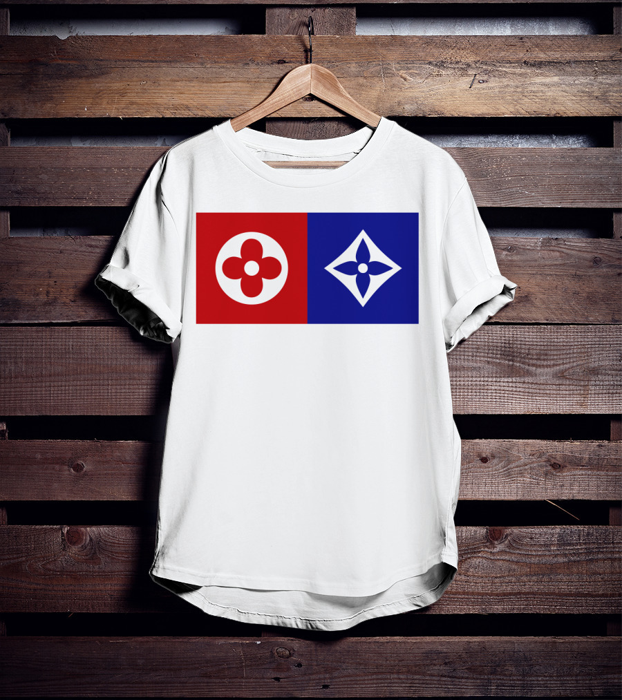 Best Dual Icon Flower Emblems T-Shirt