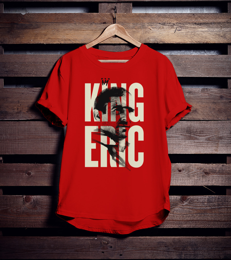 King Eric Legend Footballer Icon Red Majesty T-Shirt