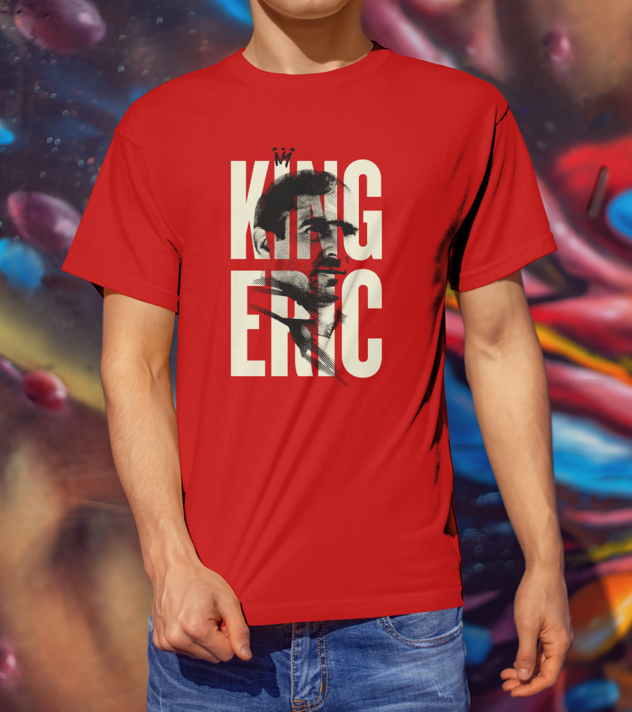 King Eric Legend Footballer Icon Red Majesty T-Shirt