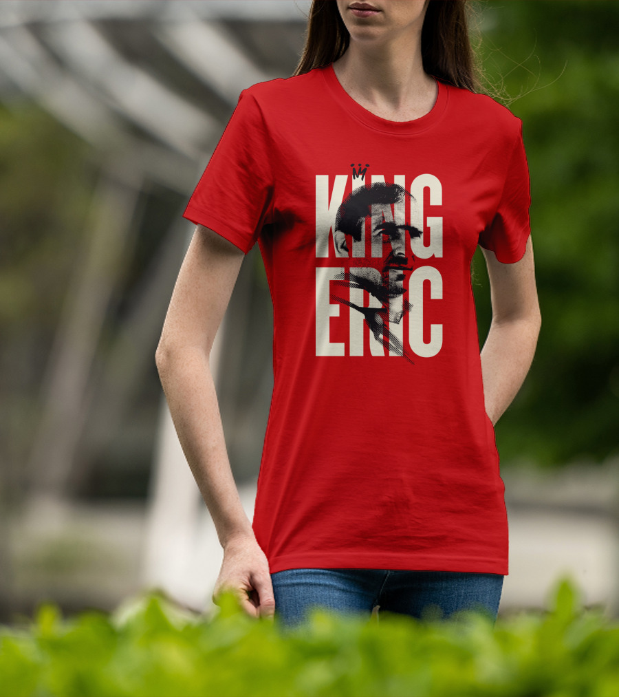 King Eric Legend Footballer Icon Red Majesty T-Shirt