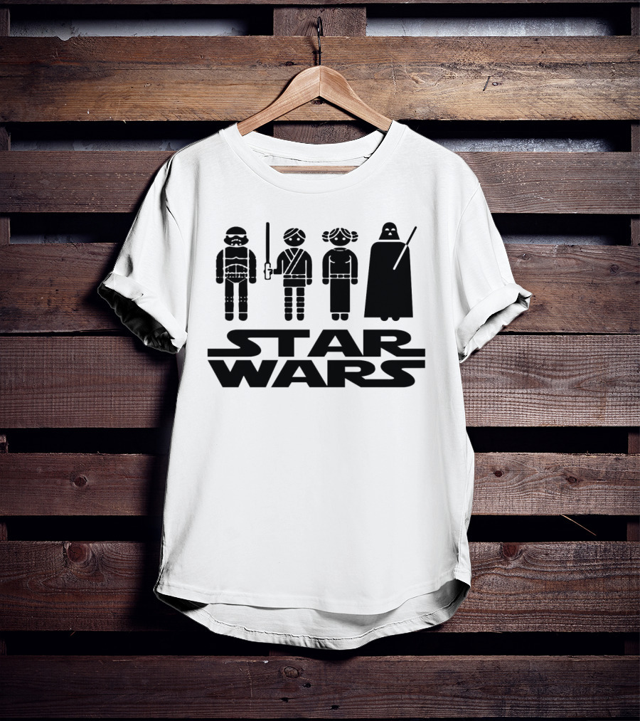 Star Wars Characters Icons Tatertots And Jello T-Shirt