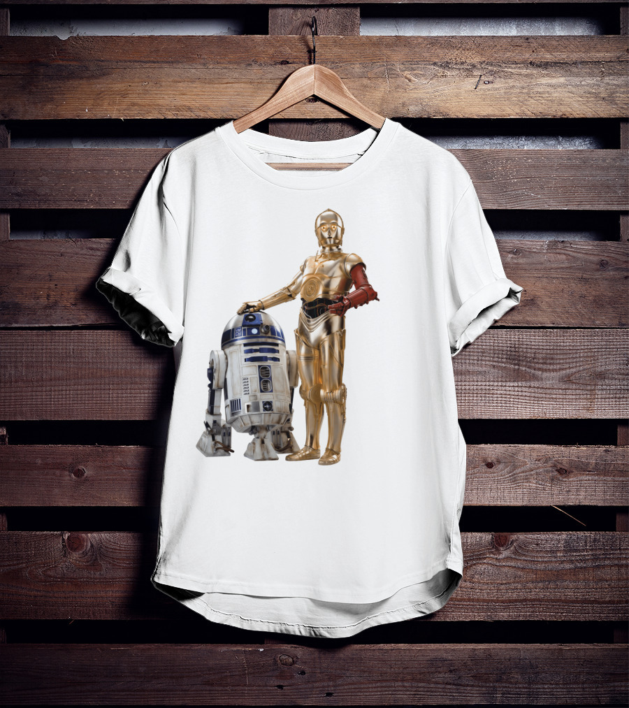 Star Wars R2-D2 C-3PO Transparent T-Shirt