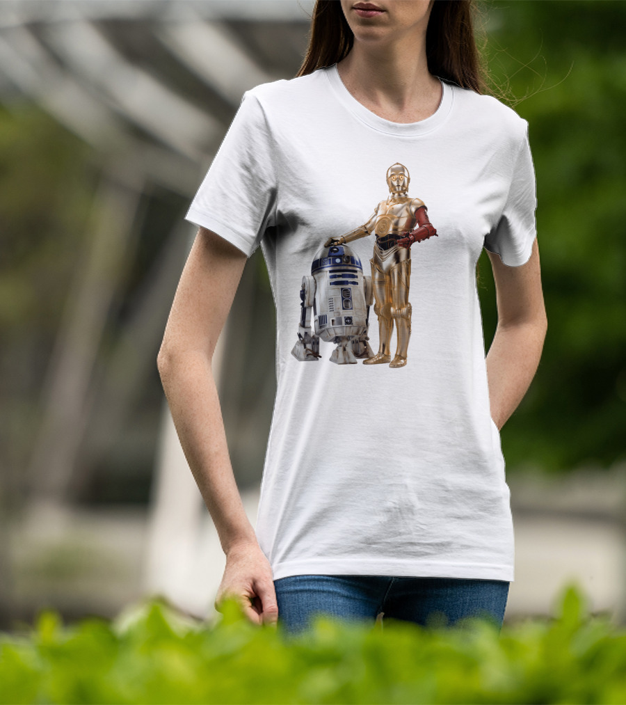 Star Wars R2-D2 C-3PO Transparent T-Shirt