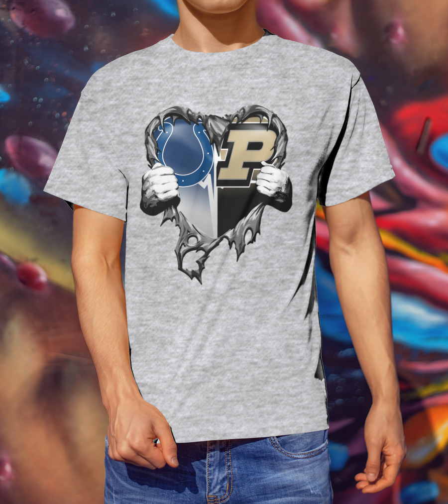 Colts Purdue Heart Revealed T-Shirt