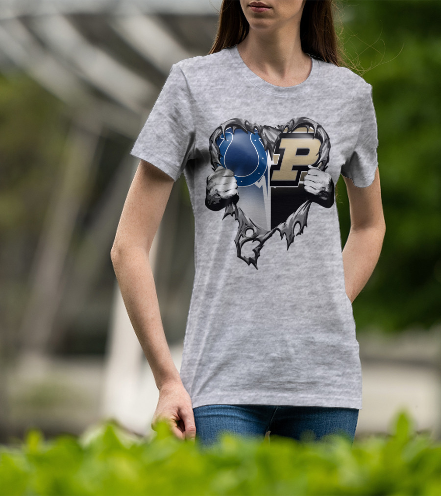 Colts Purdue Heart Revealed T-Shirt