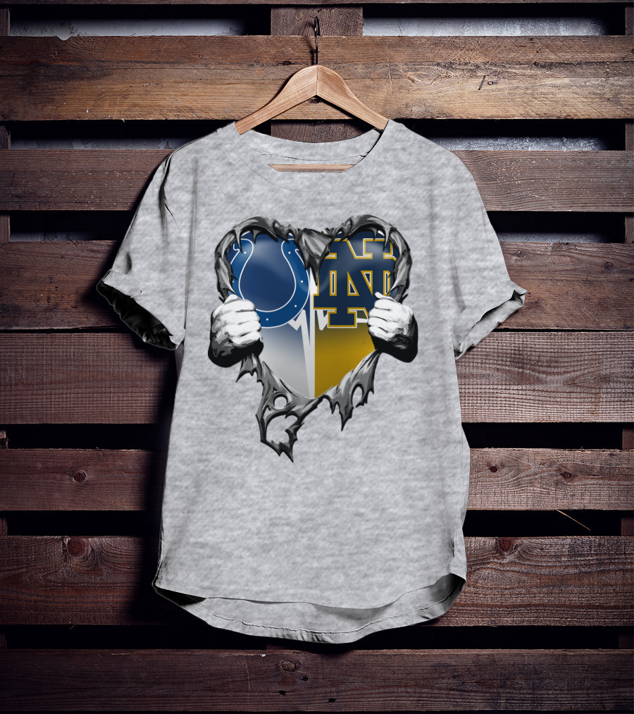 Colts Notre Dame Heart T-Shirt