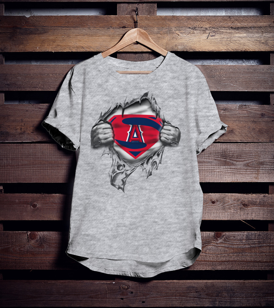 Super Powered A Logo Ripped Outer Shell T-Shirt