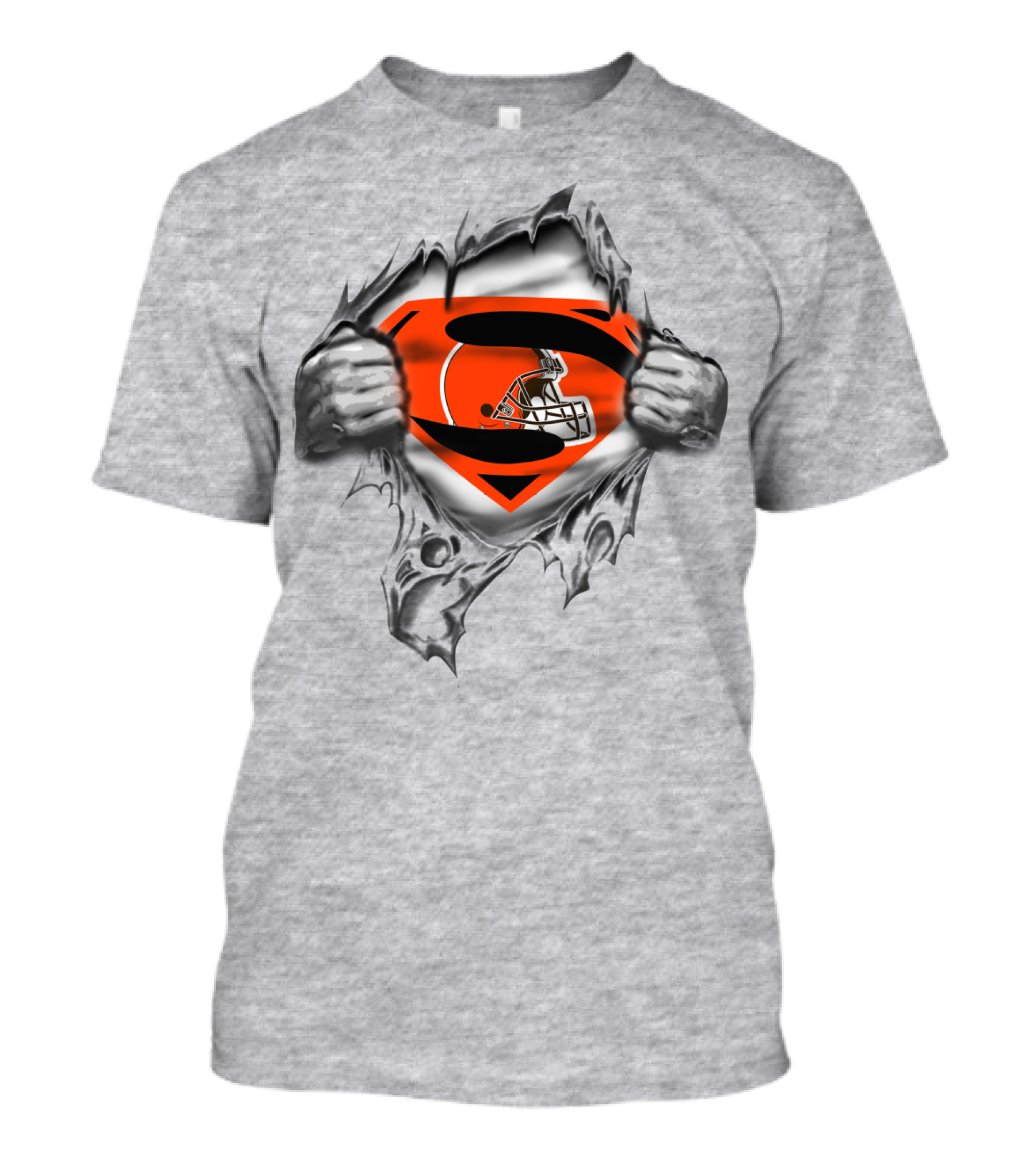 Cleveland Football Superhero Logo Fusion T-Shirt