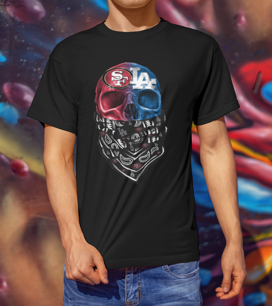 SF LA Skull Bandana DSK 002 T-Shirt