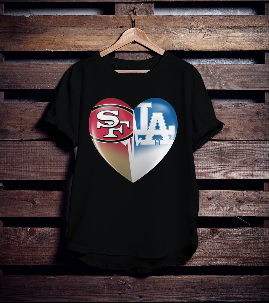 SF LA Heartbeat Rivalry T-Shirt