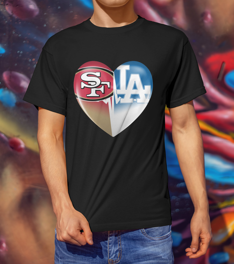 SF LA Heartbeat Rivalry T-Shirt