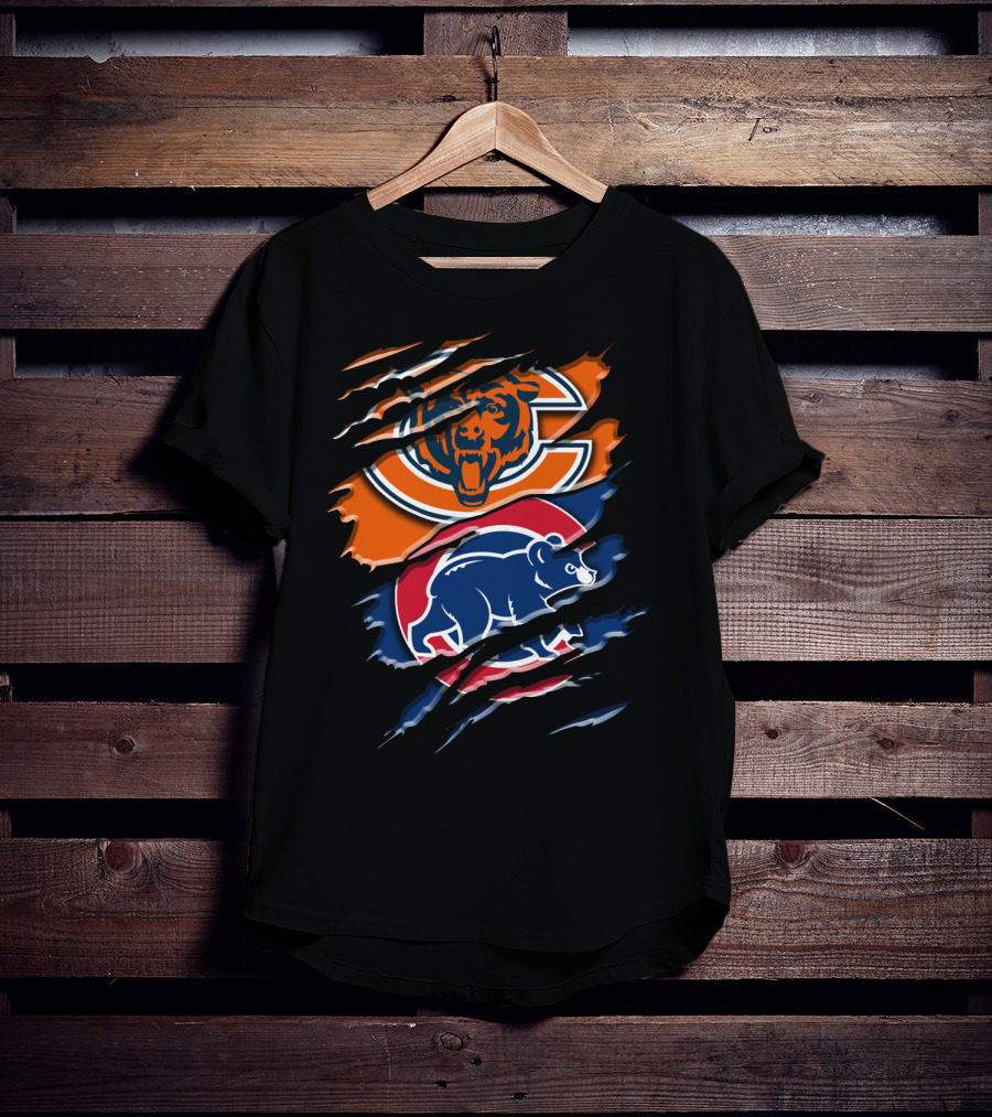 Bears Cubs Scratch Claw Rip Blend T-Shirt