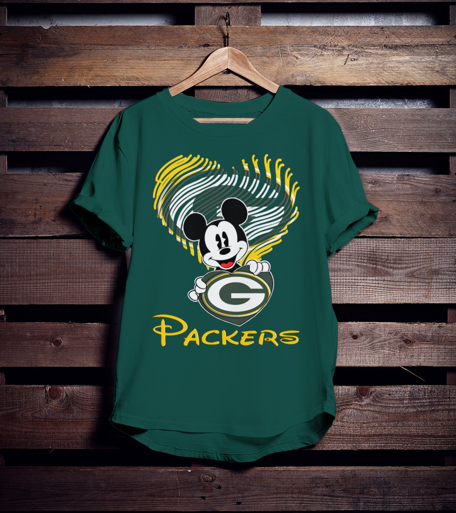 Packers Heart With Character T-Shirt
