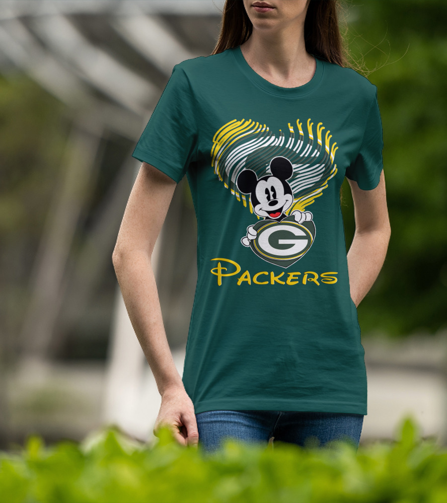 Packers Heart With Character T-Shirt