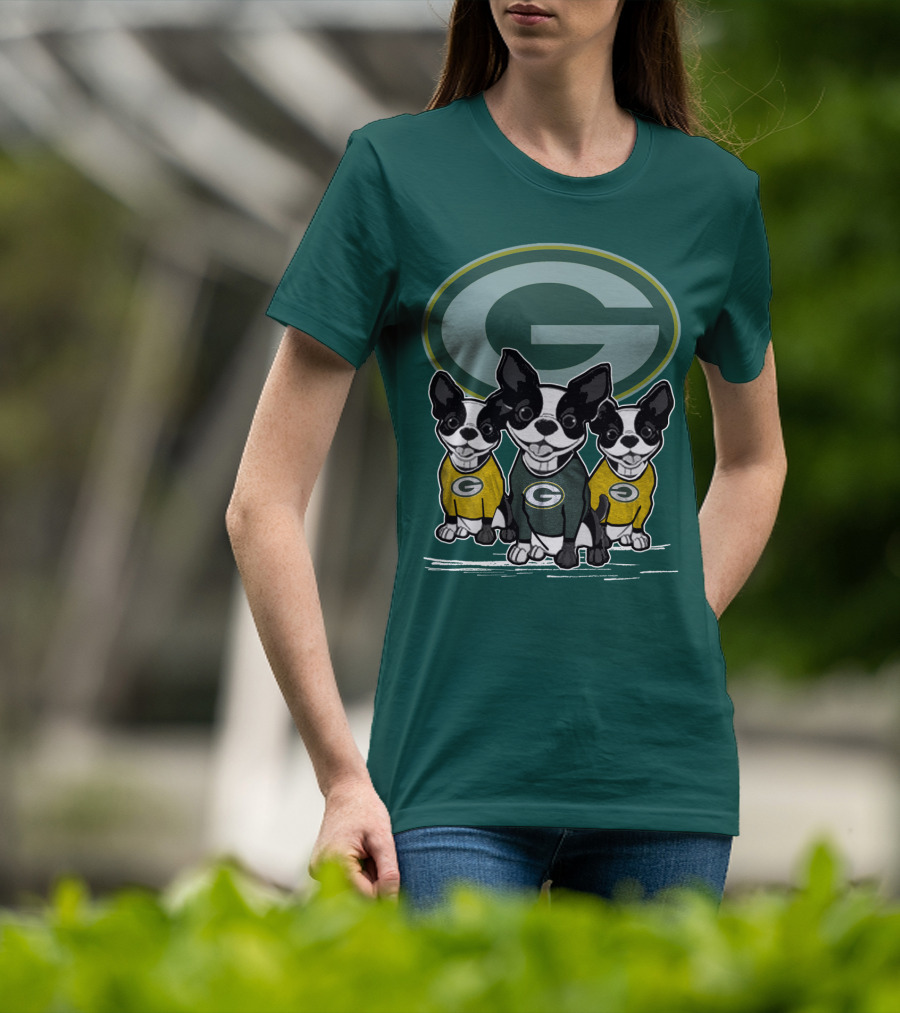 Green Bay Packers Boston Terriers T-Shirt