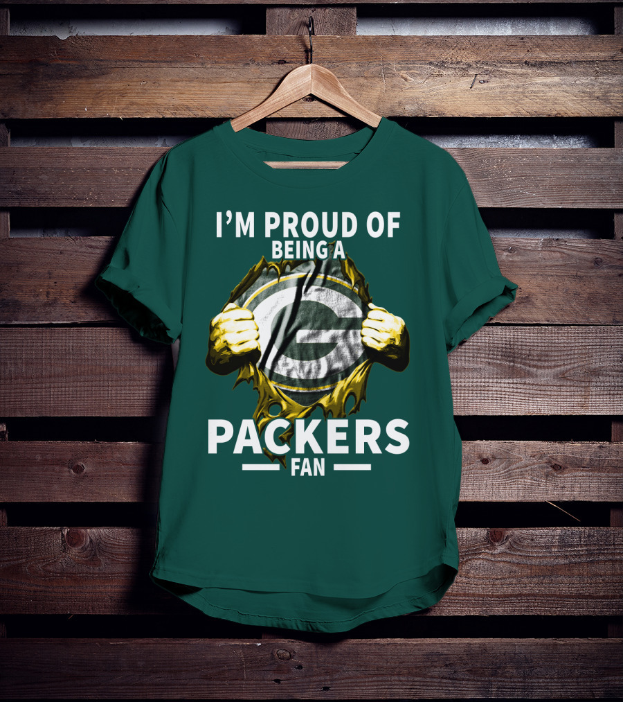 I'm Proud Of Being A Packers Fan T-Shirt