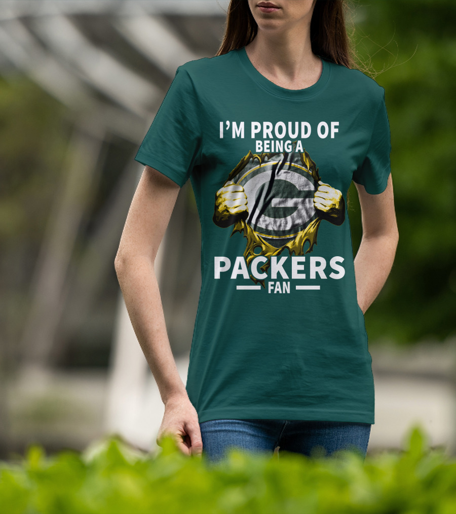I'm Proud Of Being A Packers Fan T-Shirt