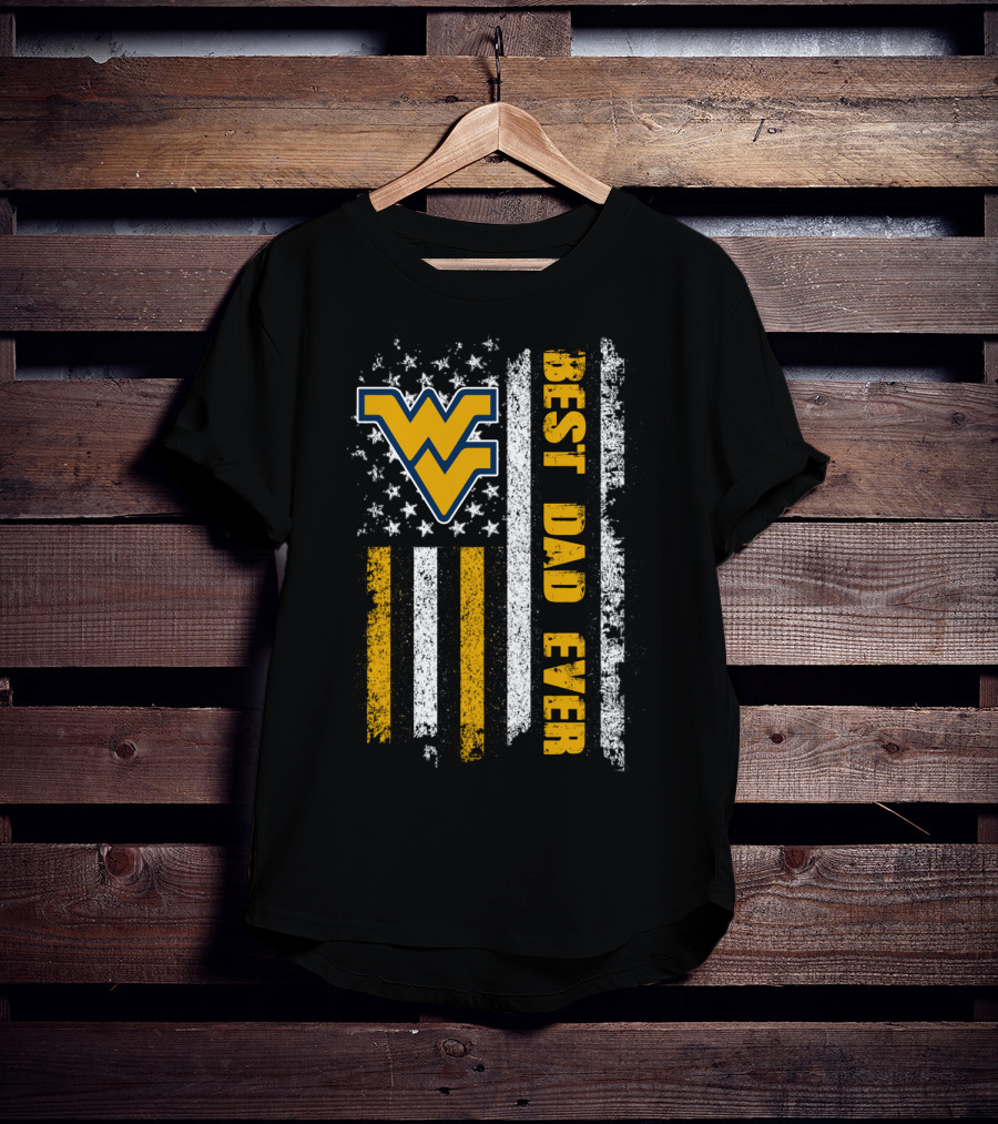 Wv Best Dad Ever American Flag Evd 072 T-Shirt