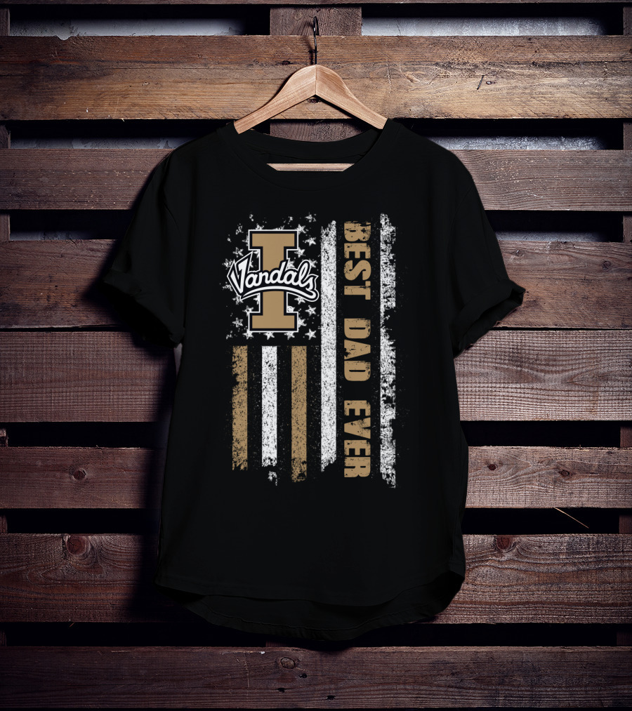 Best Dad Ever Vandals I Flag T-Shirt