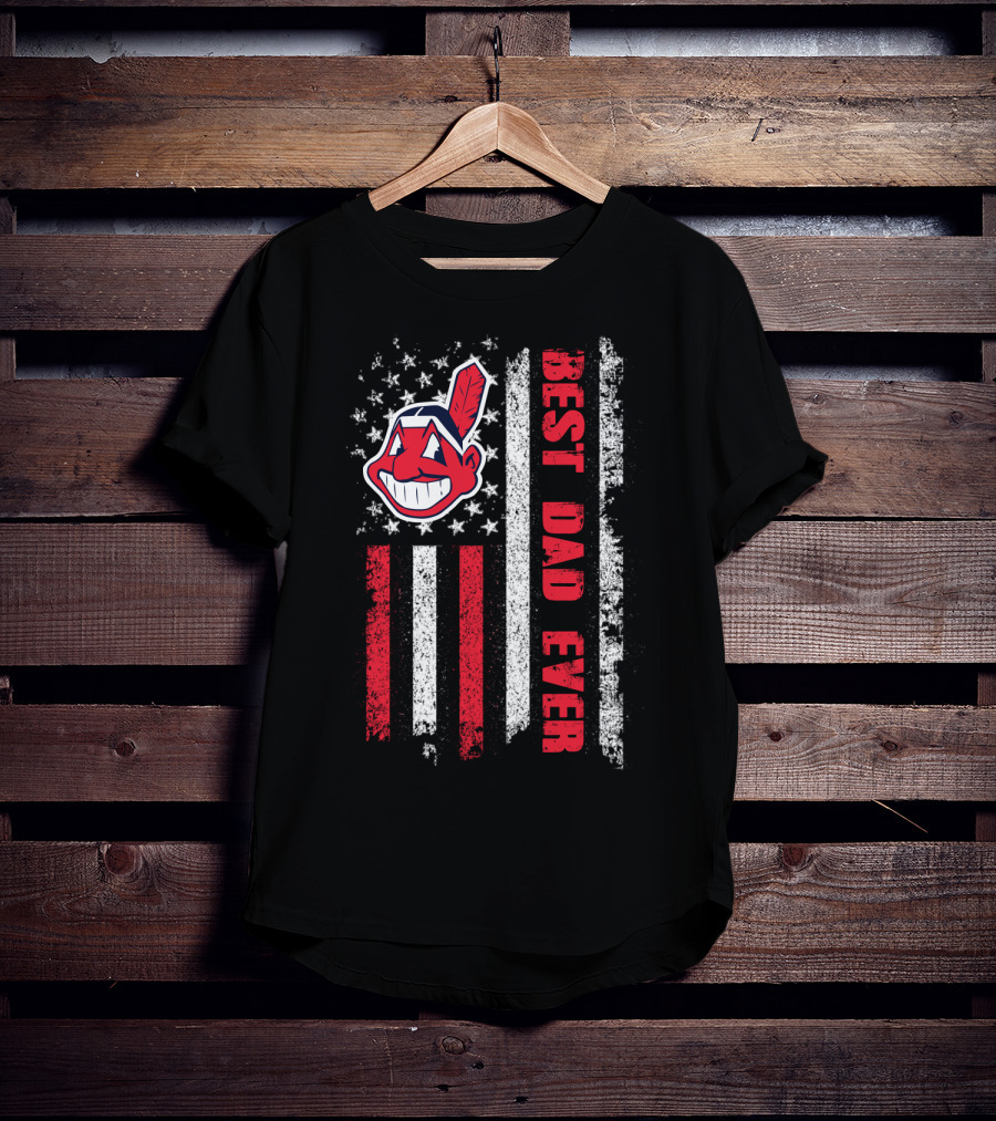 Evd 112 Best Dad Ever Flag T-Shirt