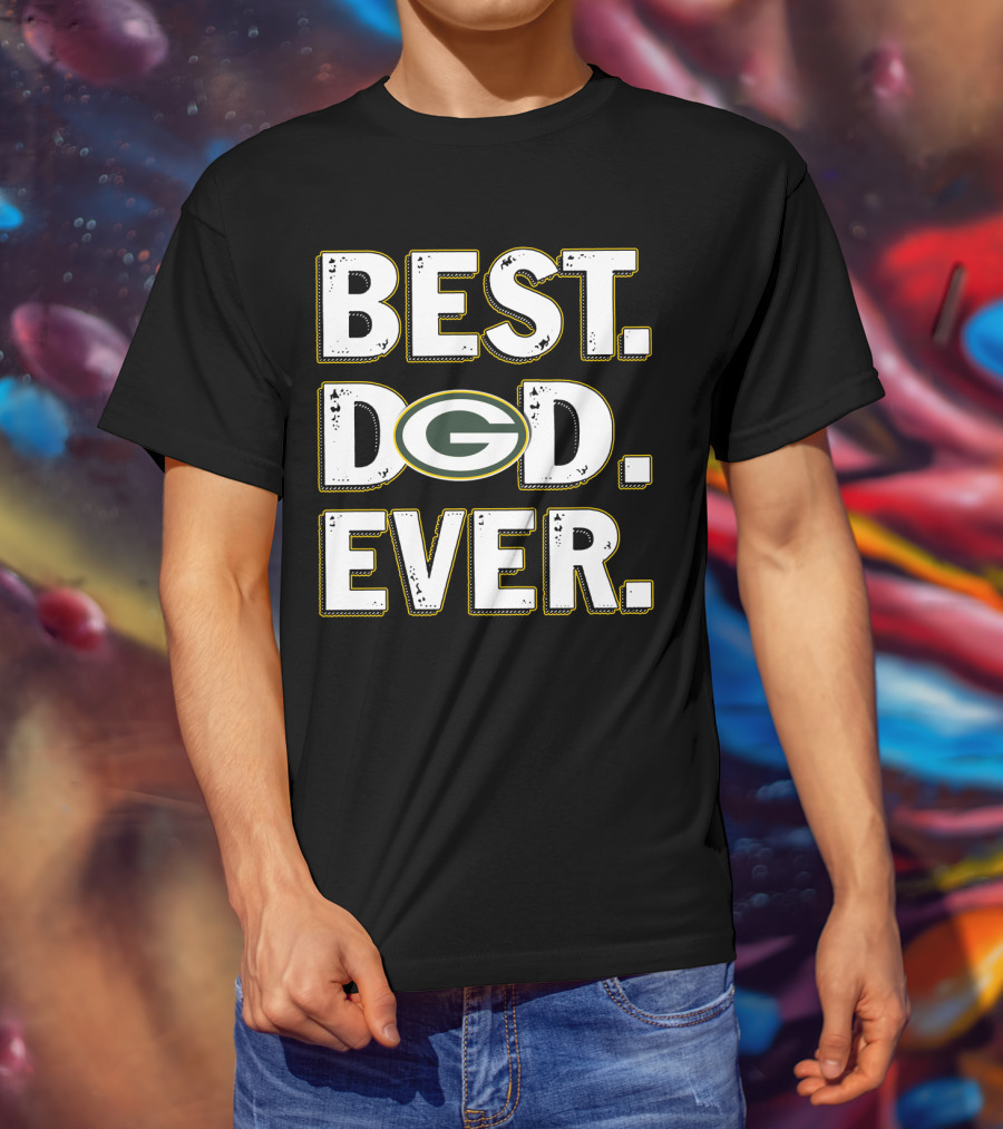 Best Dad Ever Green Bay Packers T-Shirt
