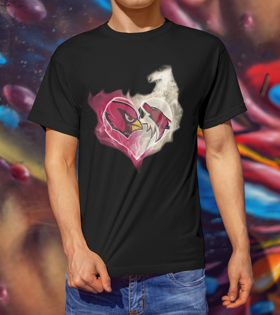 Arizona Cardinal Heart Fusion T-Shirt