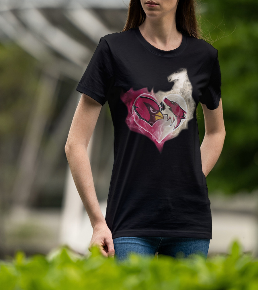Arizona Cardinal Heart Fusion T-Shirt
