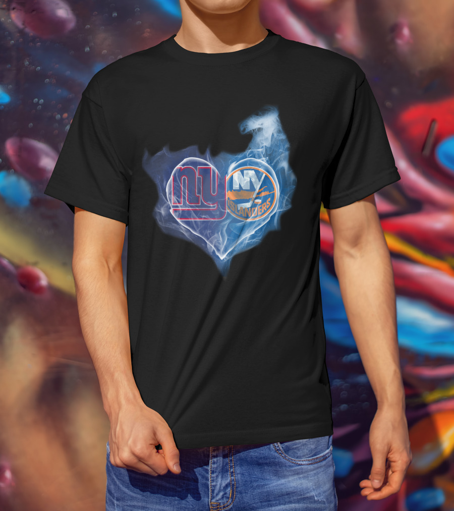 Ny Giants Ny Islanders Heart T-Shirt