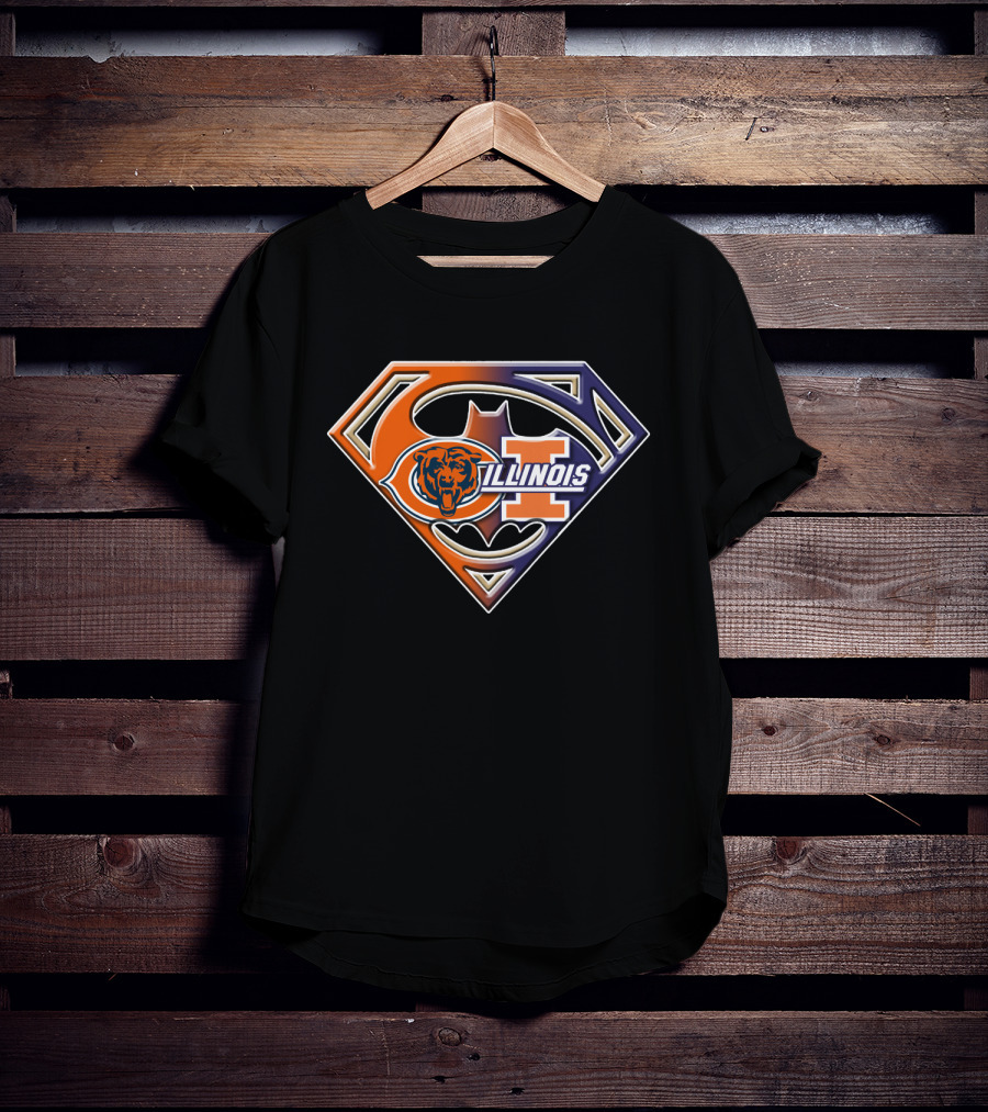 Chicago Bears Illinois Superman T-Shirt