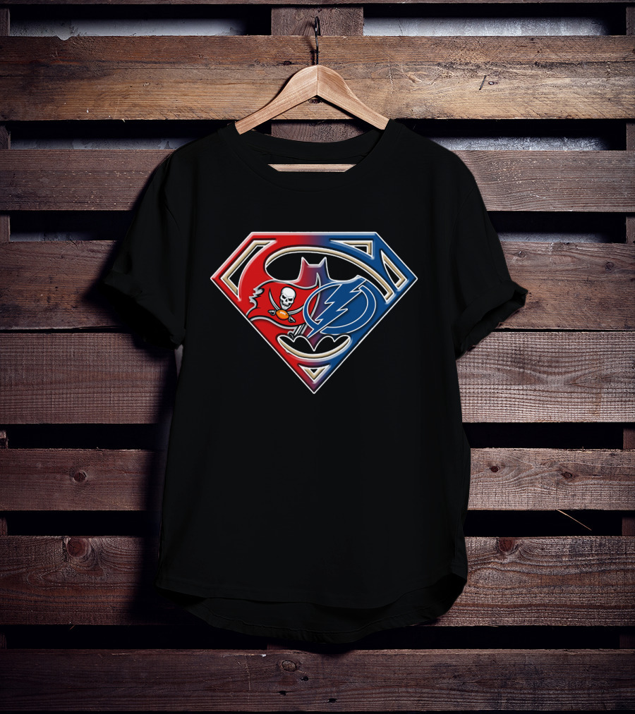 Buccaneers Lightning Superhero Logo Fusion T-Shirt
