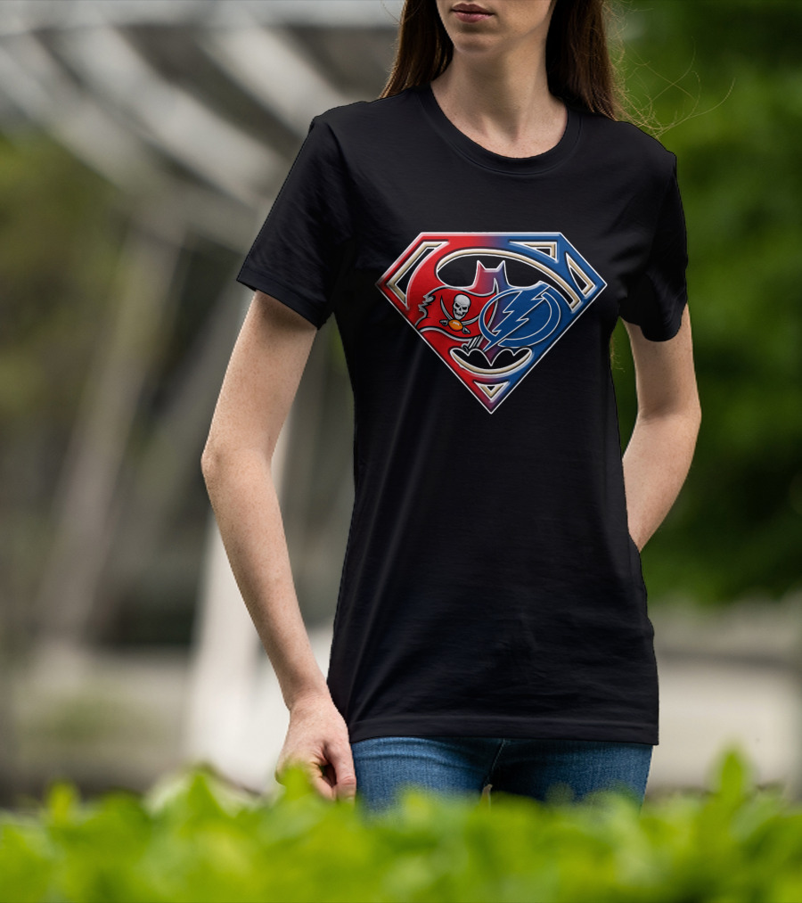 Buccaneers Lightning Superhero Logo Fusion T-Shirt