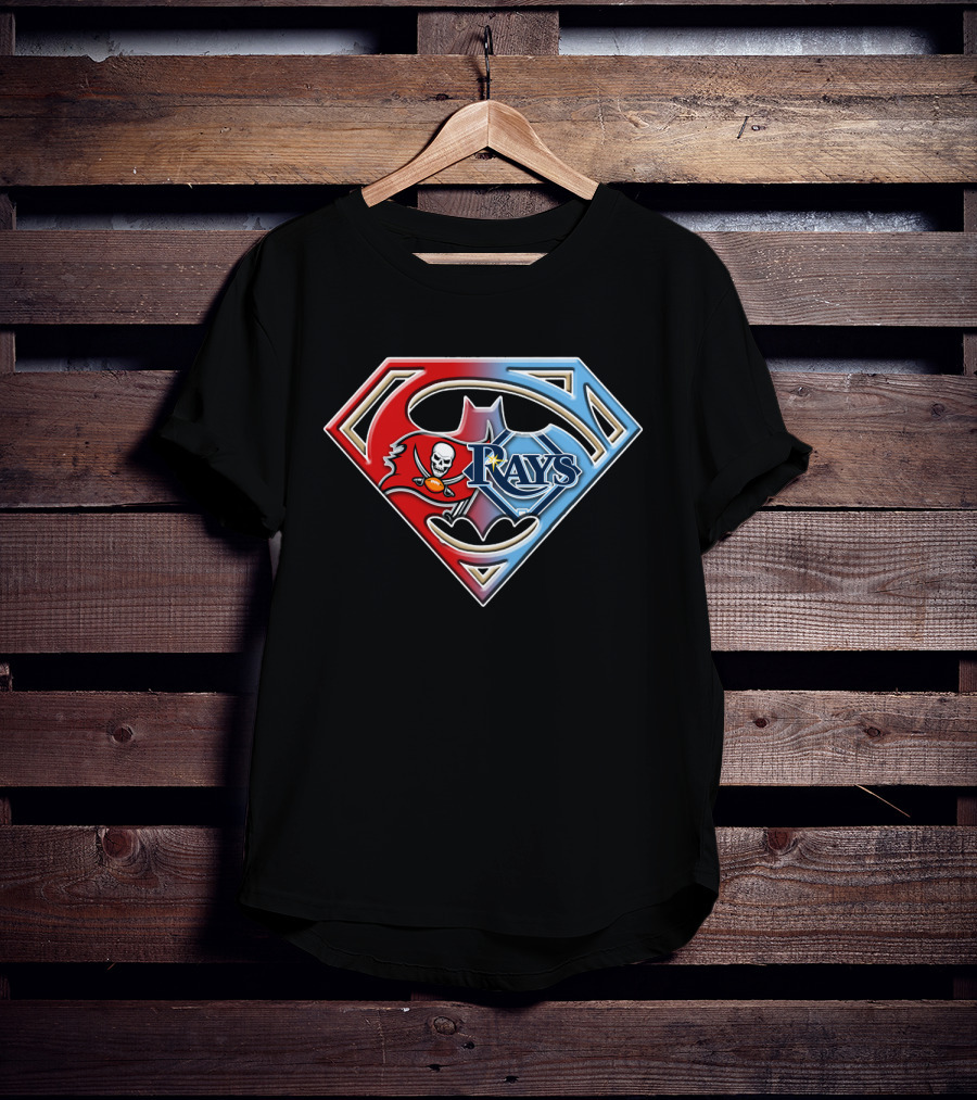 Superman Batman Buccaneers Rays Logo Fusion Bat 027 T-Shirt