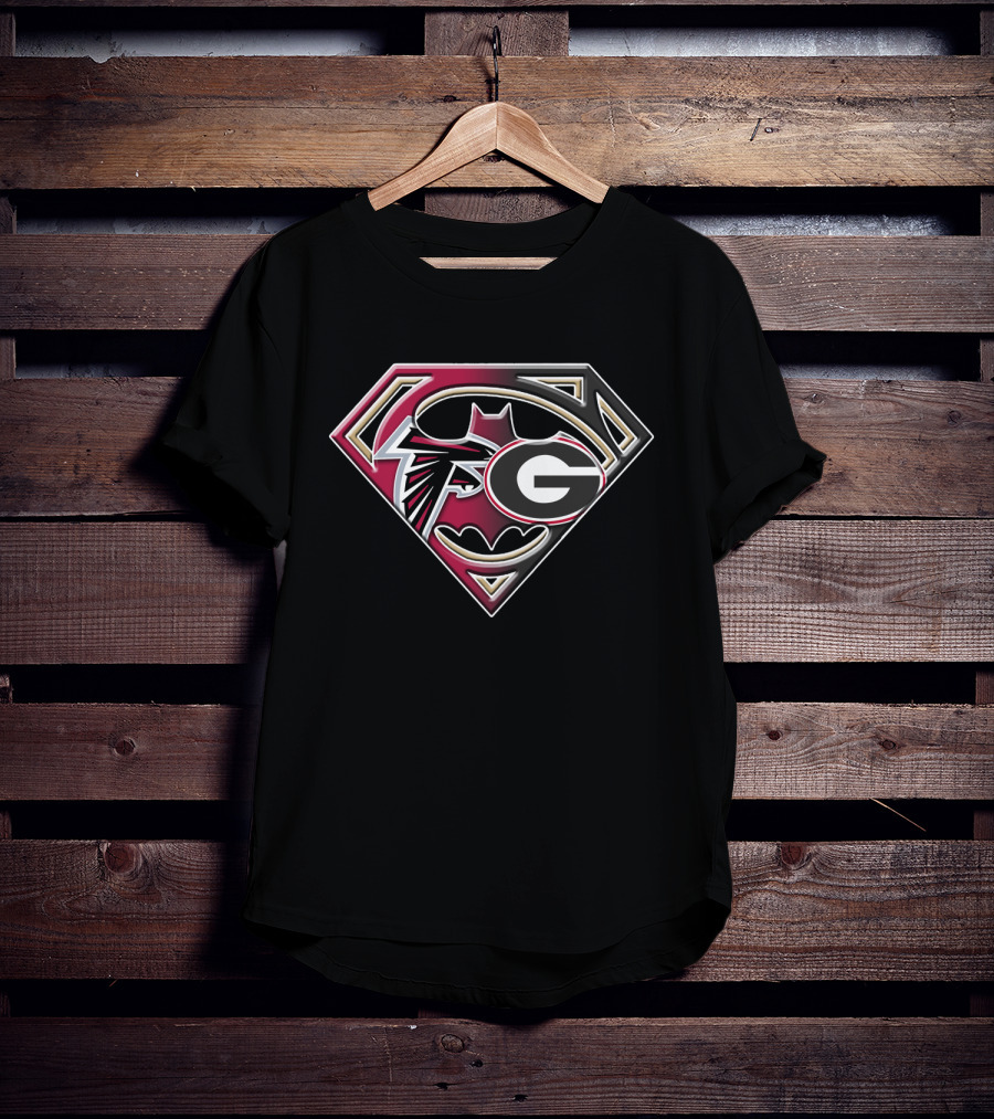 Falcons Georgia Superman Logo Mashup T-Shirt