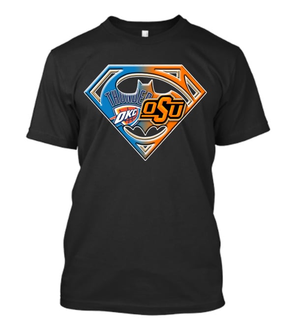 Thunder Okc Osu Bat 127 Superhero T-Shirt