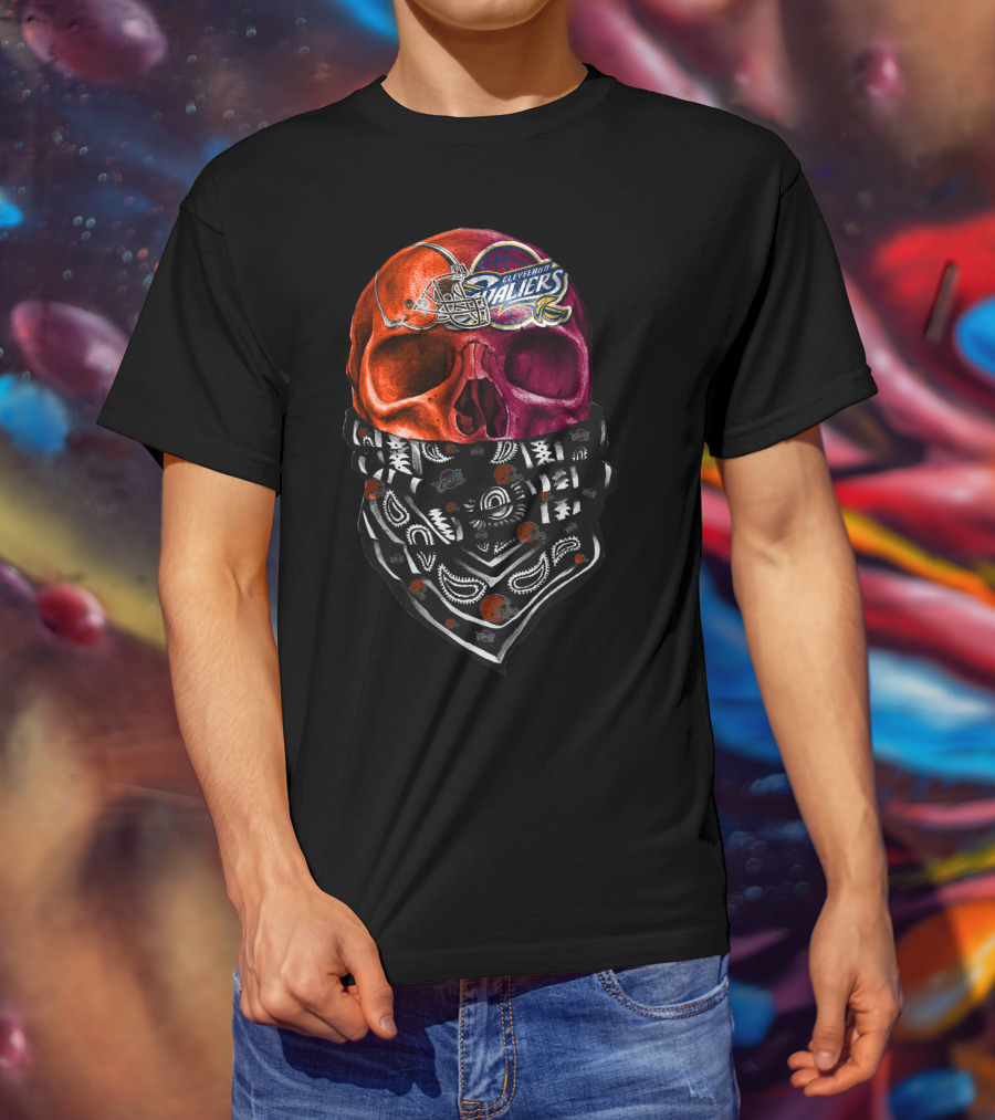 Cleveland Ballers Skull Bandana T-Shirt