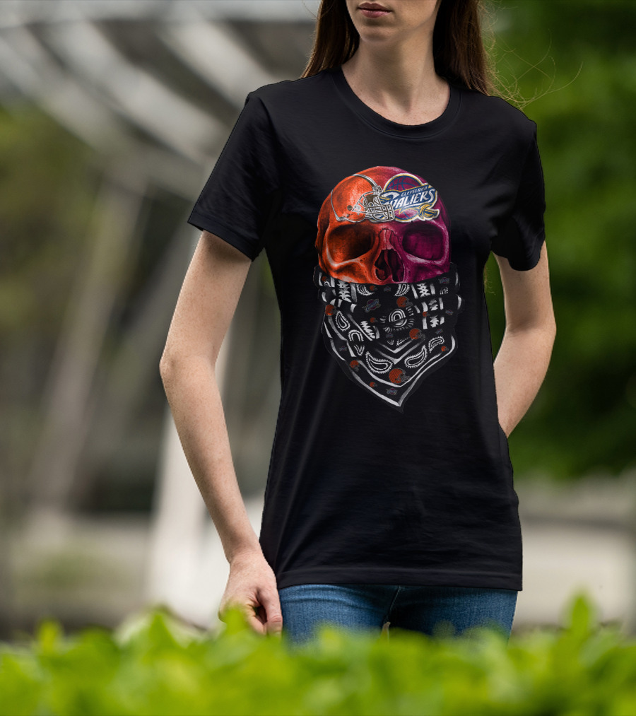 Cleveland Ballers Skull Bandana T-Shirt